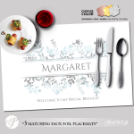 Printable Placemat Template, Personalized for Bridal Showers and ...