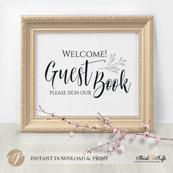 Wedding Guest Book Sign
