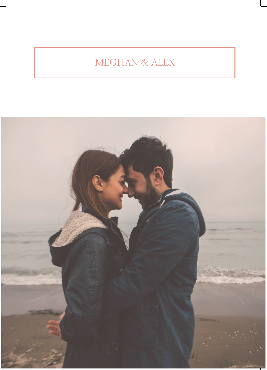 Bridal Shower Invitation, Floral Style with Rose Gold details, Couples Shower Invite with Picture. - Image 3