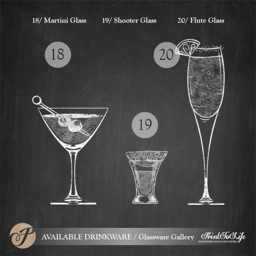 Signature Drinks Sign, Illustrated Wedding Bar Sign, Printable Bar Menu ...