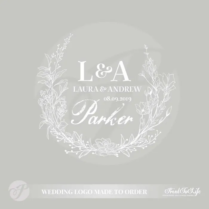 Monogram for Wedding by Printolife