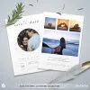 Save the Date invitation | Greenery & lettering destination wedding | Printable personalized template - Image 3