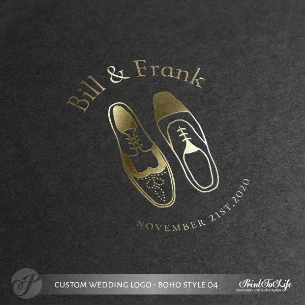 men wedding logo