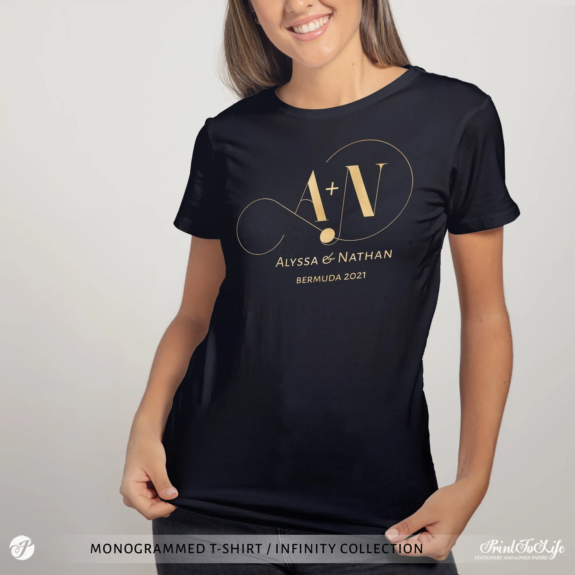 personalized wedding t-shirt by Printolife
