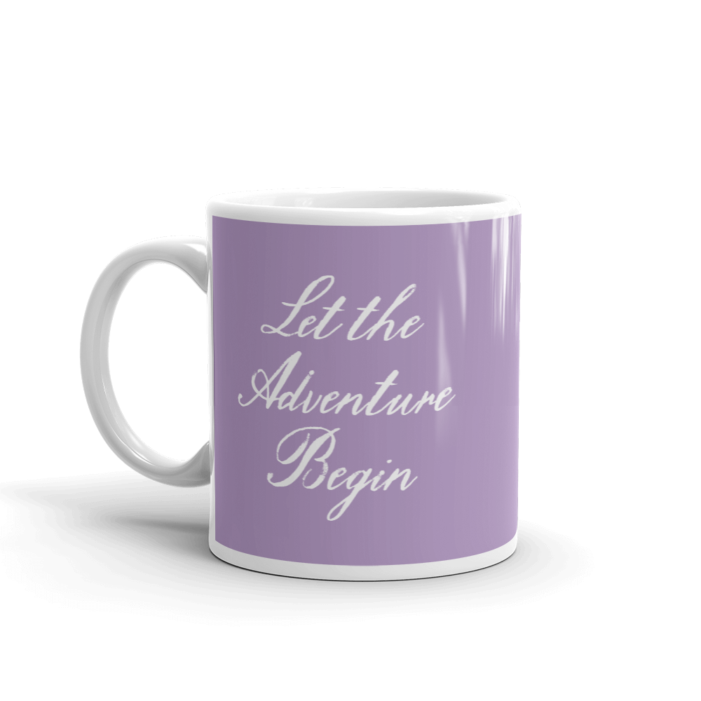 Monogrammed lavender mug, Personalized Gift