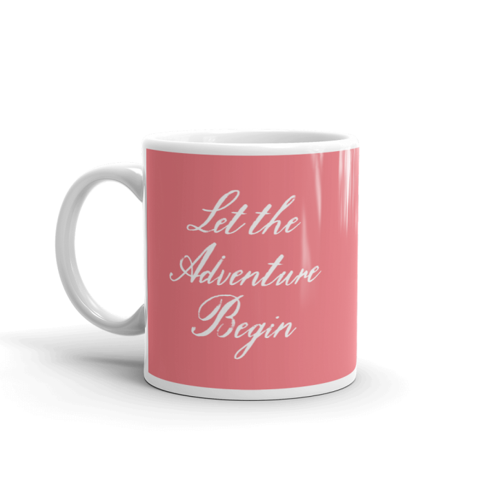 Monogrammed Pink Wedding Mug | Personalized Gift | 1 Custom Mug 11-15oz | Rustic floral style 02 1