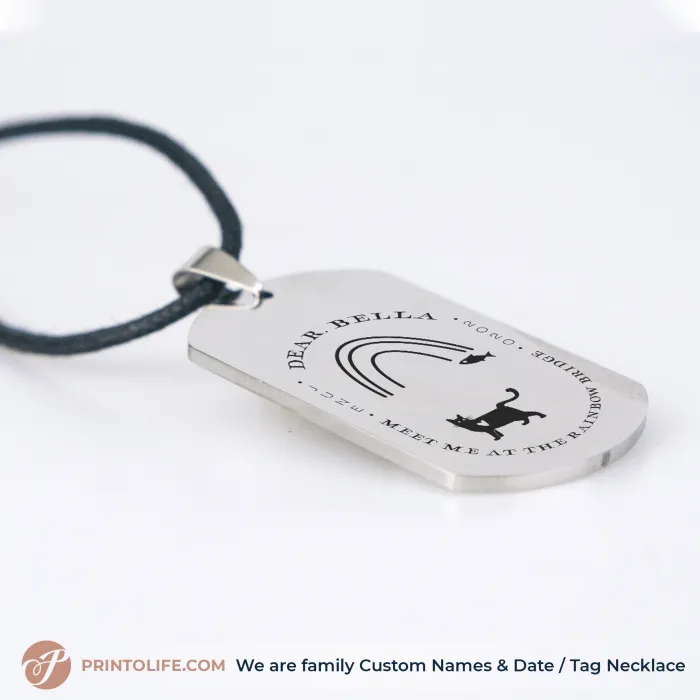 Pet memorial personalized Necklace