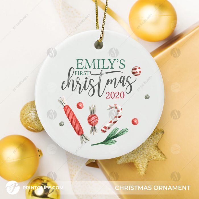 Baby's First Christmas Ornaments, 1 Personalized Ornament 1