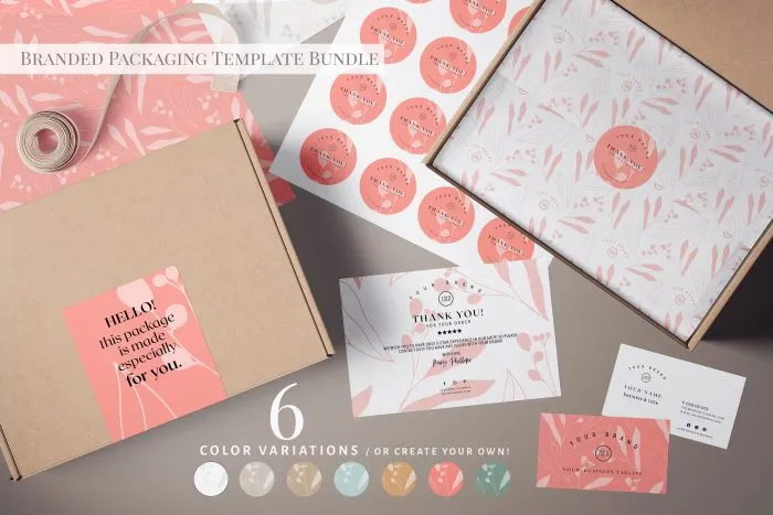branded packaging botanical
