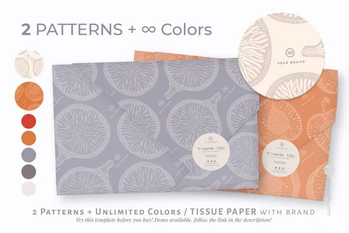 Editable Branded Packaging Templates, Apothecary style with coordinated products - Image 2
